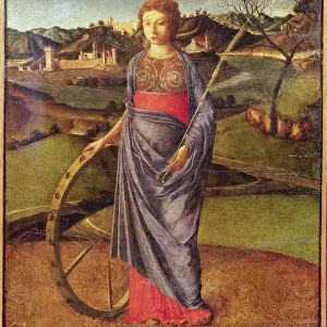 Saint Catherine (oil on panel)