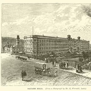 Saltaire mills (engraving)