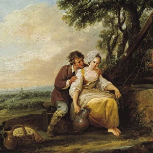 Scene Galante, 1774 (oil on panel)