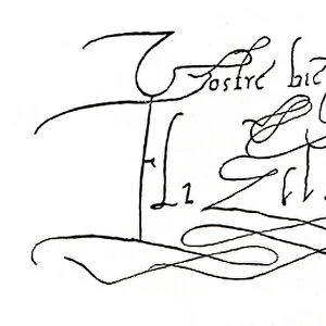 Signature of Queen Elizabeth I