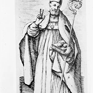 St. Nicholas, Bishop of Myra (ink sketch)