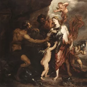 Venus at the Forge of Vulcan, also known as "Thetis receives the Arms of