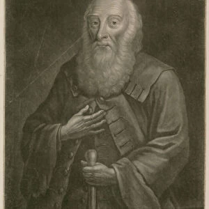 William Walker, at the age of 123, born in 1613, died 1736 (engraving)
