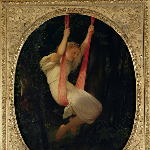 Young Girl on a Swing, 1845 (oil on canvas)
