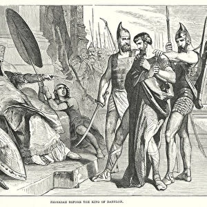 Zedekiah before the King of Babylon (engraving)