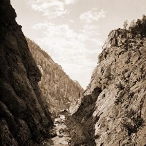 Platte Canon, Colorado, Jackson, William Henry, 1843-1942, Canyons, Rivers, United States