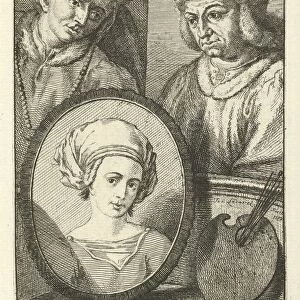 Portraits Hubert Jan Margaretha van Eyck Three numbered portraits