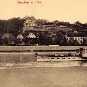 Riesa Ship 1897 Elbe Saxony Steamship Habsburg