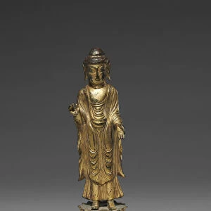 Statue Amitabha 700s Korea Unified Silla Kingdom