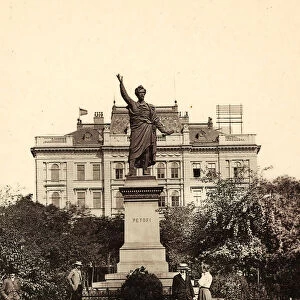 Statue Sandor Petofi Budapest 1903