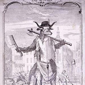 The butcher, 1740. Artist: George Bickham