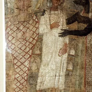 The Deceased and his Mummy protected by Anubis, Egypt, 3rd century