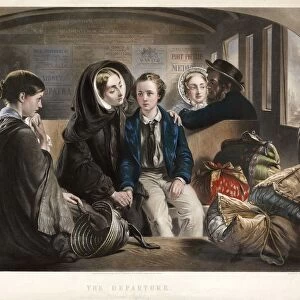 The Departure (Second Class), pub. 1857. Creator: Abraham Solomon (1824 - 1862) after