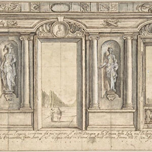 Design for a Painted Wall Decoration for Palazzo Massimo all Aracoeli (Rome), 1683