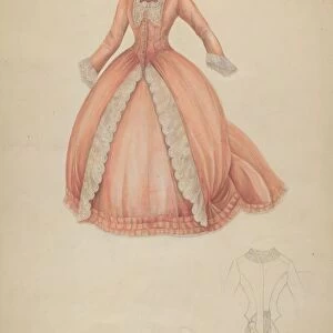 Dress, c. 1942. Creator: Marie Alain