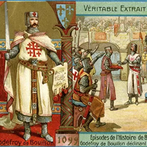 Episodes in the history of Belgium up until the 13th century: Godfrey of Bouillon, (c1900)