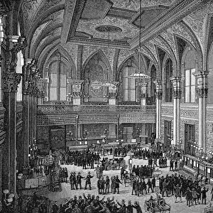 Floor of the New York Stock Exchange, 1885