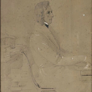 Frederic Chopin at piano. Artist: Gotzenberger, Jakob (1802-1866)