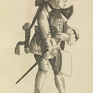 The French Marrow-bone Singer, October 1, 1771. Creator: Matthew Darly