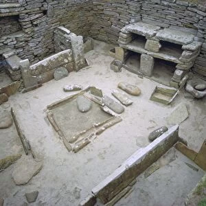 Interior of Neolithic Hut