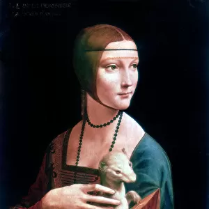 Portrait of Cecilia Gallerani, Lady with an Ermine, c1490. Artist: Leonardo da Vinci
