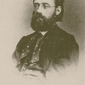Portrait of the composer Bedrich Smetana, 1866. Creator: Anonymous
