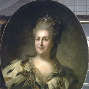 Portrait of Empress Catherine II (1729-1796), 1779. Artist: Rokotov, Fyodor Stepanovich (1735-1808)