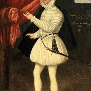 Portrait of a Man in White, 1574. Creator: Monogrammist LAM