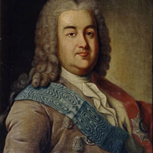 Portrait of Prince Alexey Mikhailovich Cherkassky, 1760s. Artist: Argunov, Ivan Petrovich (1729-1802)
