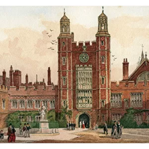 Quadrangle of Eton College, 1880