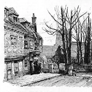 Quarry Street, with St. Mary s, 1886. Artist: John Fulleylove
