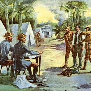 A Spanish spy in camp, Spanish-American War, 1898