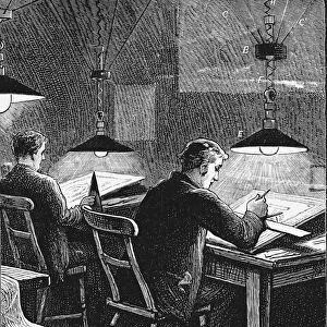 Swan incandescent lamps, University College, Dundee, Scotland, 1884