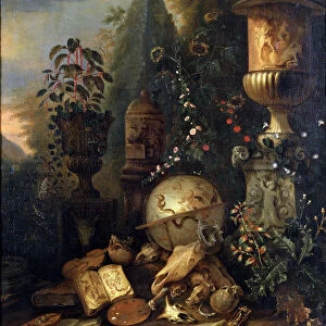 Vanitas. Still Life with a Vase, 17th or early 18th century. Artist: Matthias Withoos