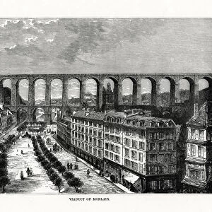 The Viaduct at Morlaix, France, 1879