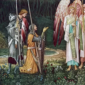 The Vision of the Holy Grail, 1891 (1934). Artist: John Henry Dearle
