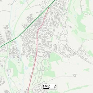Staffordshire ST2 7 Map