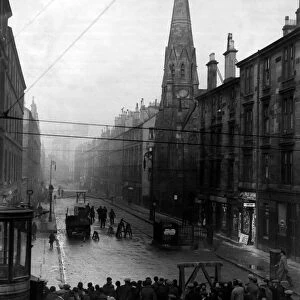 The Church Square in Plantation Street Glasgow February 1935