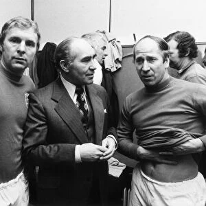 England 1966 v Fulham Old Timers 23 March 1976 manage Sir Alf Ramsey relives past