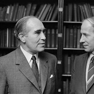 England manager Sir Alf Ramsey (left) Manchester United