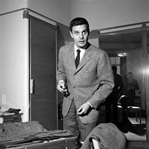 French actor Louis Jourdan pictured at Claridges Hotel in London - he is in the country