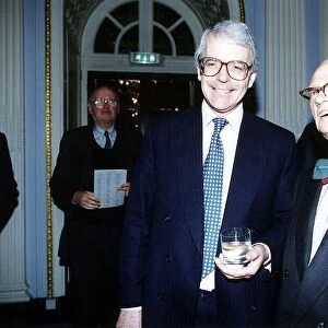 John Major the Prime Minister with the Chairman of the Tote Lord Wyatt Circa 1993
