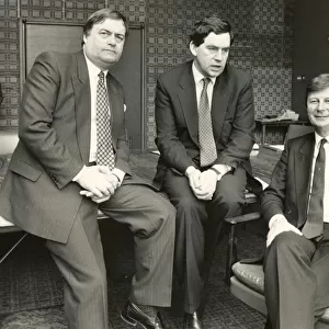 John Prescott, Gordon Brown and Bryan Gould at Newcastle Civic Centre conference today