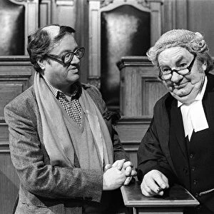 Leo Mckern (R) March 1979 With John Mortimer QC writer of the TV series Rumpol of