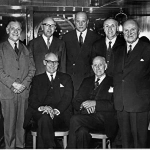 Officials of Liverpool Football Club pictured at a luncheon given for them by the Press