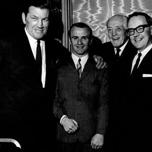 The old and the young. Left to Right, Tommy Farr John McCluskey, Ted Kid Lewis, and B. B. C