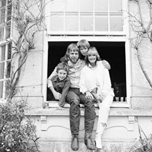 Rick Wakeman and family seen here at home. May 1982 82 2864