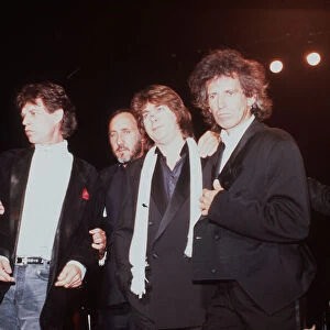 The Rolling Stones 18th January 1989, The band being inducted into the Rock