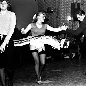 Some young people Rock and Roll dancing at a club in Gateshead on February 15, 1980
