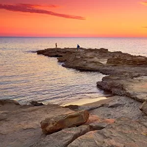 Sunset at the Riviera del Corallo, Sardinia Island, Italy